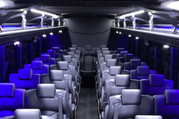 Cranston Charter Bus Interior