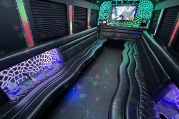 Cranston Limo Bus Interior