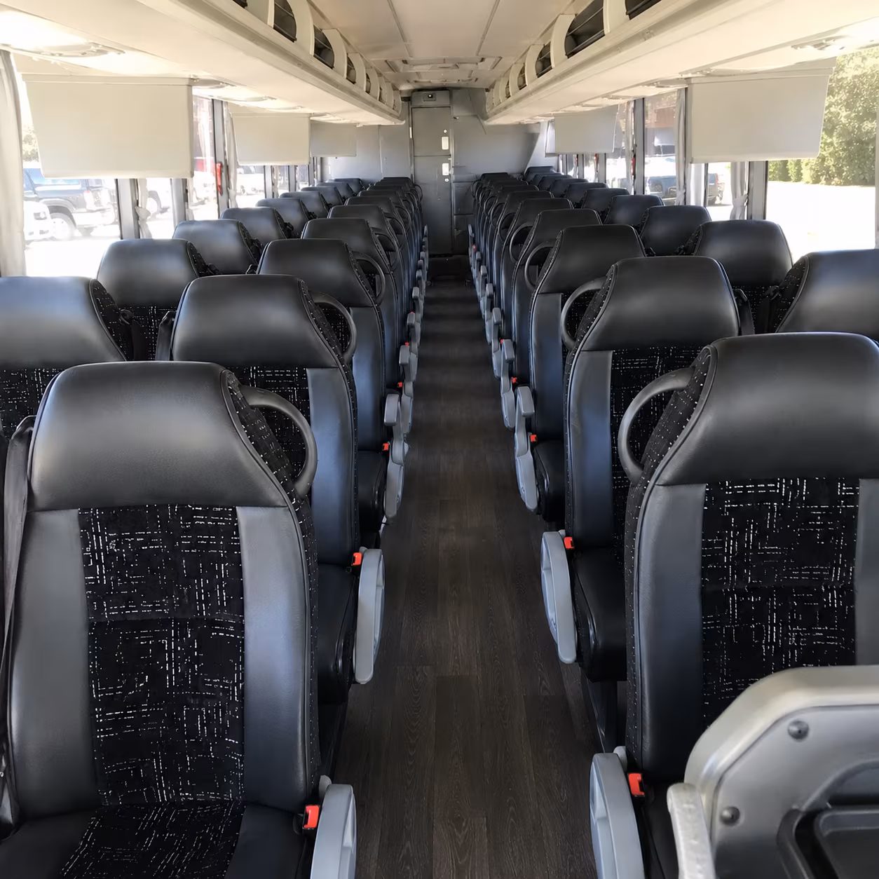 cranston charter bus rental interior